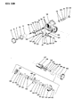 Diagram for Mopar Power Steering Gear Seal - 3893559