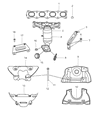 Diagram for Jeep Exhaust Manifold Gasket - 1555A185