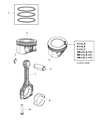 Diagram for Mopar Piston Ring Set - 68440254AA