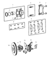 Diagram for Chrysler Wheel Bearing - 5154199AA