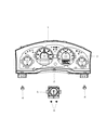 Diagram for Dodge Instrument Cluster - 68089297AA