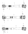 Diagram for Mopar Driveshaft Yokes - 68067347AA