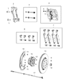 Diagram for Mopar Wheel Stud - 68325126AA