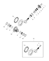Diagram for Mopar Carrier Bearing Spacer - 68435740AA