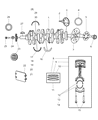 Diagram for Jeep Rod Bearing - 1115A150