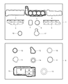 Diagram for Chrysler Exhaust Manifold Gasket - 53032832AG