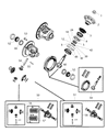 Diagram for Mopar Carrier Bearing Spacer - 68401227AA