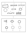 Diagram for Jeep Exhaust Manifold Gasket - 4693346AB
