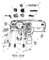 Diagram for Mopar Headlight Switch - 4685711AA