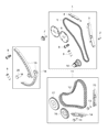 Diagram for Mopar Timing Chain Guide - 68226974AA