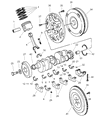 Diagram for Mopar Flywheel Ring Gear - 2843214