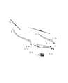 Diagram for Mopar Wiper Arm - 68197136AC
