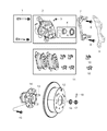 Diagram for Mopar Brake Caliper Piston - 68020255AB