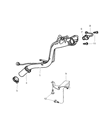 Diagram for Mopar Fuel Filler Neck - 4880641AE