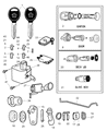Diagram for Mopar Ignition Lock Cylinder - 5139207AA