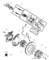 Diagram for Mopar Brake Caliper Bracket - 68049152AB