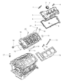 Diagram for Mopar Cylinder Head - R5627066