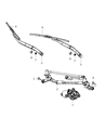 Diagram for Mopar Wiper Pivot - 68156261AA