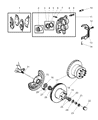Diagram for Mopar Wheel Bearing Dust Cap - 52009590