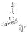 Diagram for Mopar Flywheel - 5175957AA