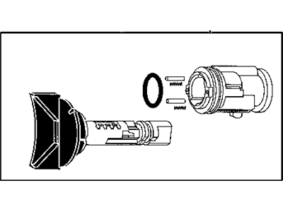 Mopar Ignition Lock Cylinder - 5003845AA