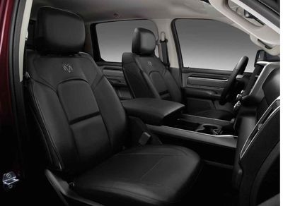 Mopar Seat Covers - Rear Quad Cab 60/40 Bench - Black 82215472