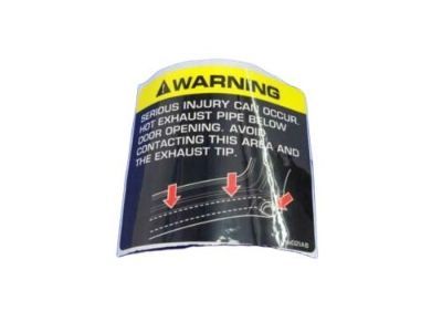 Mopar 4708021AB Label-Exhaust Warning