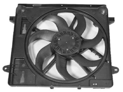 Jeep Wrangler Cooling Fan Assembly - 68143894AB