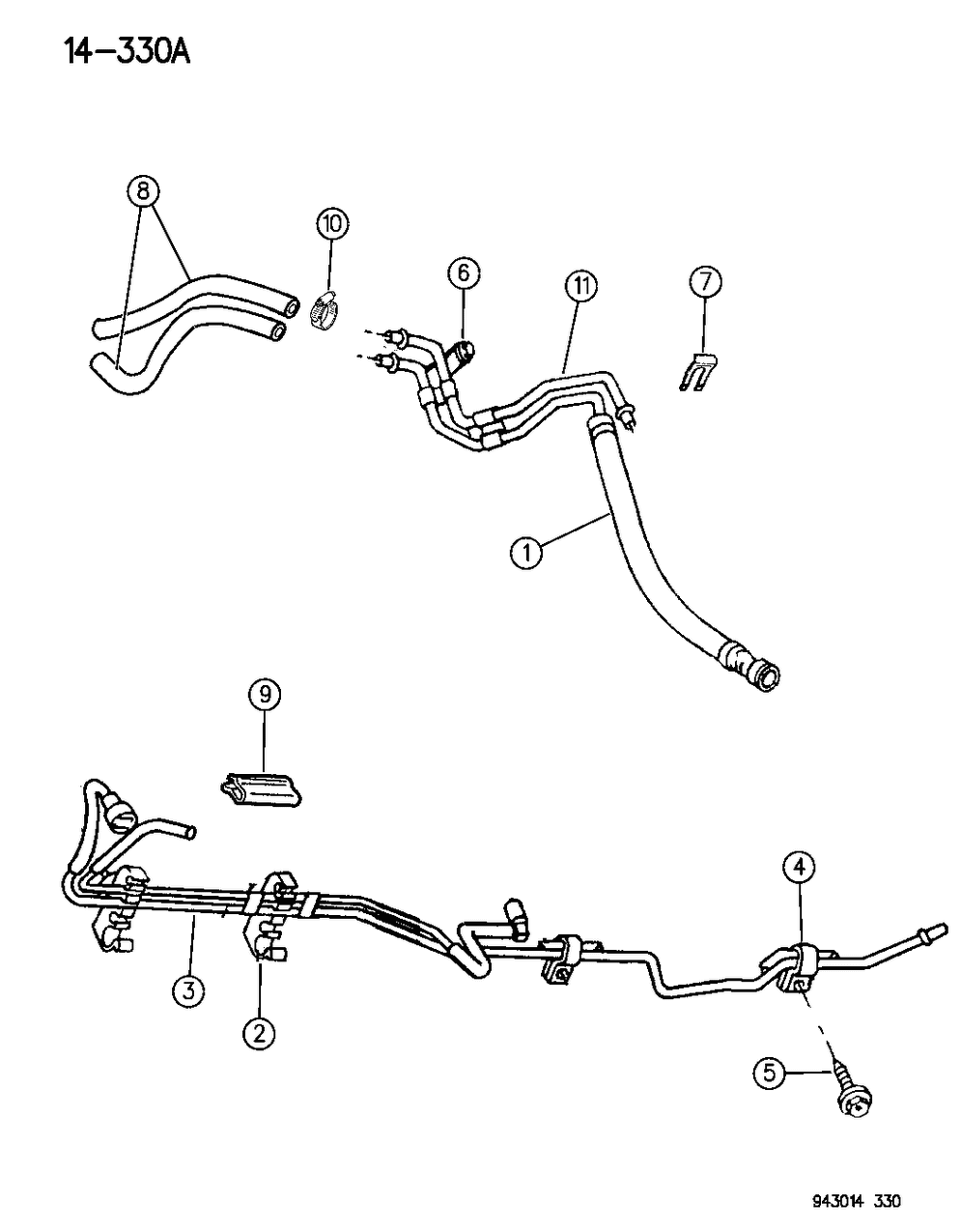 Mopar 52102009 Tube-Fuel Chassis Supply