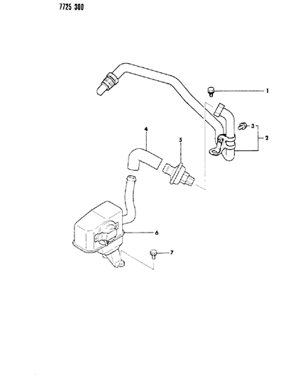 1988 Chrysler Conquest Secondary Air Supply System Diagram
