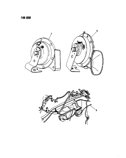 1987 Chrysler New Yorker Horn Diagram