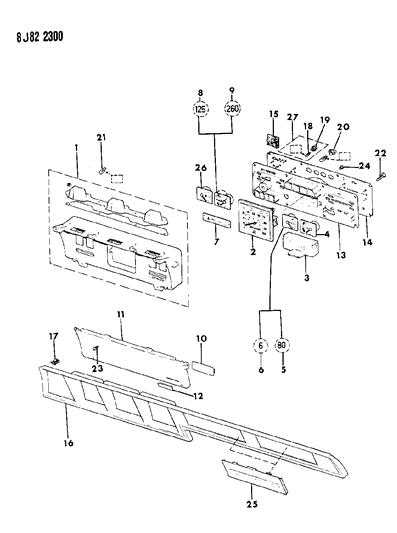 1987 Jeep Grand Wagoneer Instrument Cluster Diagram