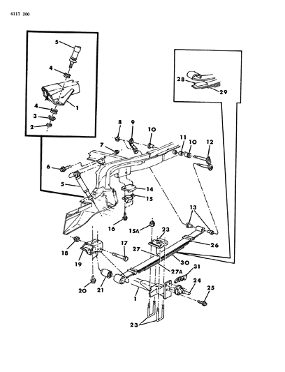 1984 Dodge Omni Suspension - Rear Diagram 2