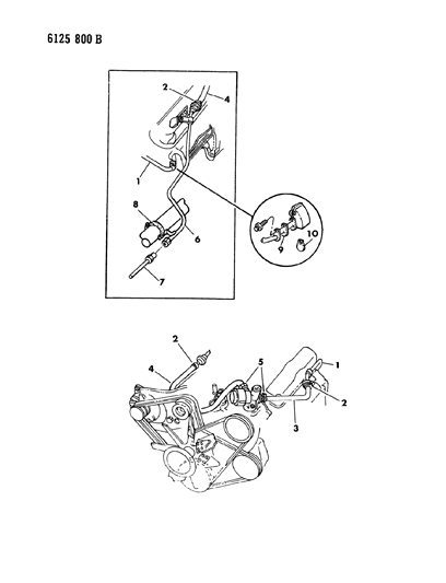 1986 Chrysler Laser Air Pump Tubing Diagram 2