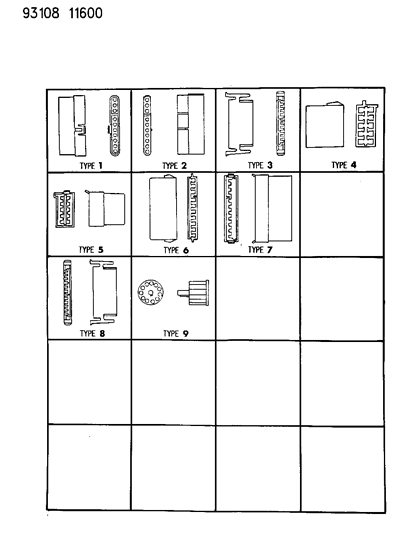 1993 Chrysler LeBaron Insulators 10 & 11 Way Diagram