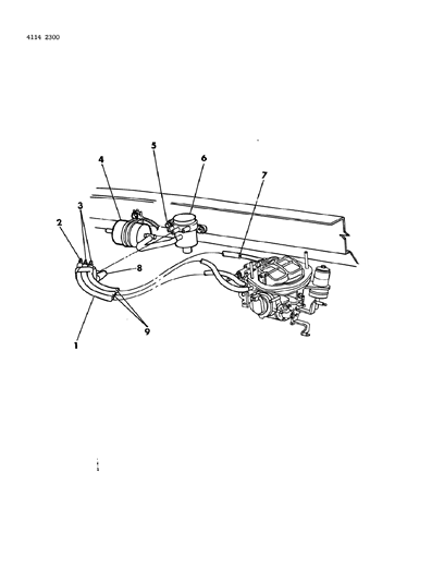 1984 Chrysler Town & Country High Altitude System Diagram 1