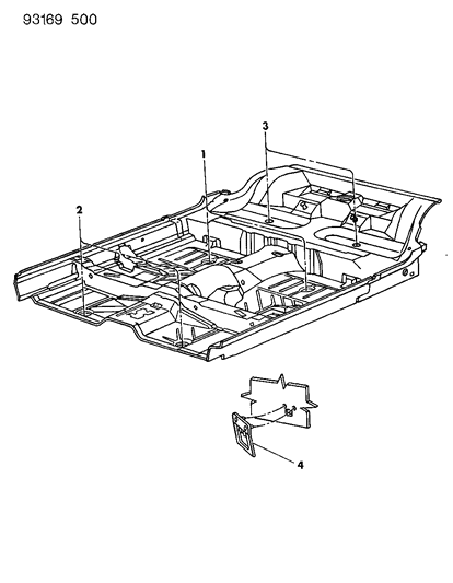 1993 Dodge Shadow Plugs Front Floor Pan Diagram