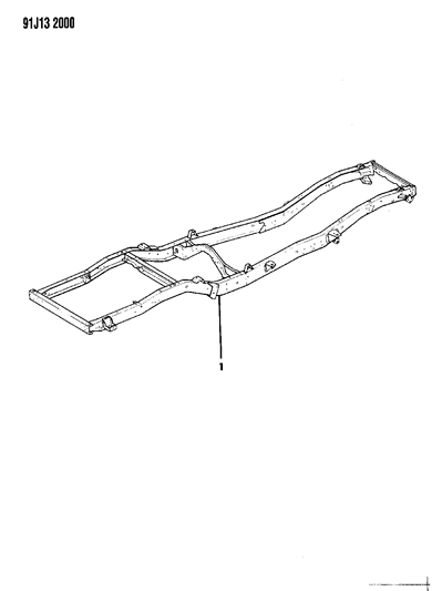 1991 Jeep Grand Wagoneer Frame Assembly Diagram
