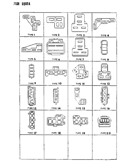 1987 Chrysler Town & Country Insulators 4 Way Diagram