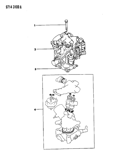1989 Chrysler Conquest Injection Mixer Diagram