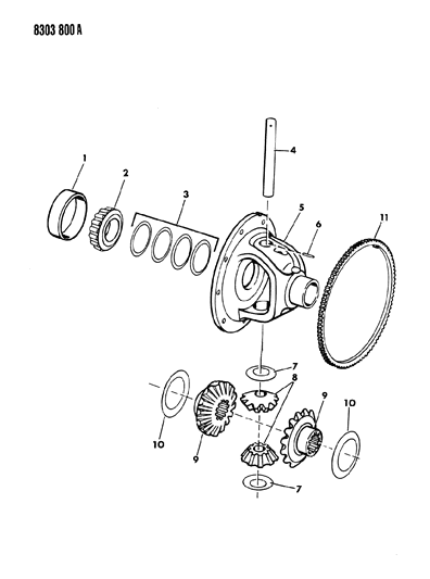 1988 Dodge Ramcharger Differential Diagram 2