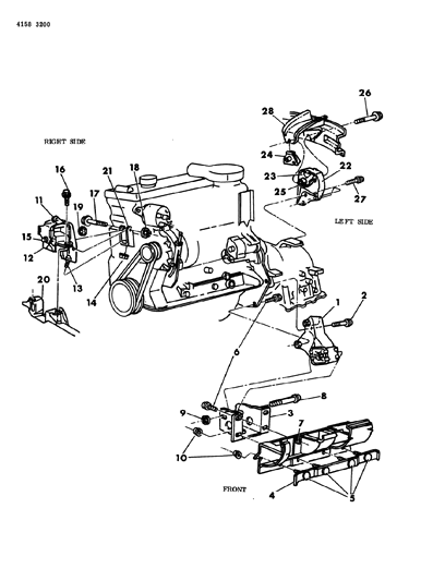 1984 Chrysler Town & Country Engine Mounting Diagram 2