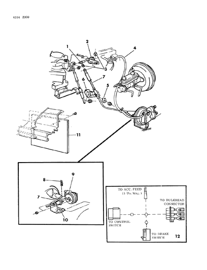 1985 Dodge D150 Speed Control Diagram 1