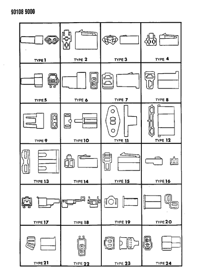 1990 Chrysler Town & Country Insulators 2 Way Diagram