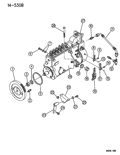 1994 Dodge Ram 3500 Fuel Injection Pump Diagram