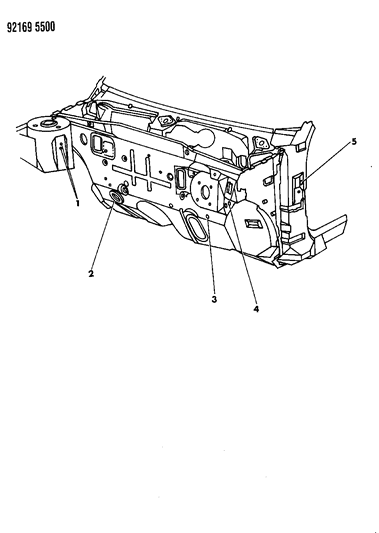 1992 Chrysler LeBaron Plugs Dash Panel Diagram