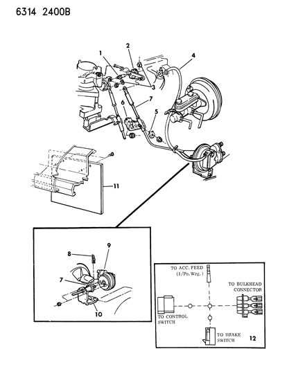1986 Dodge D150 Speed Control Diagram 1