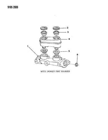 1989 Chrysler Fifth Avenue Brake Master Cylinder Diagram