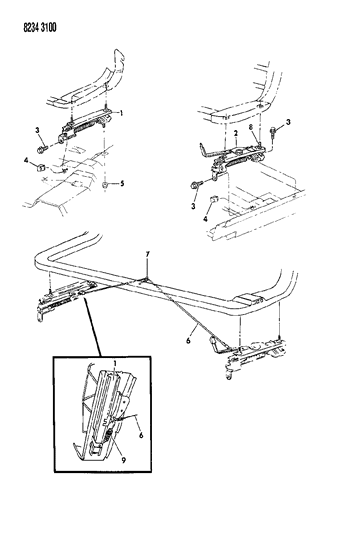 1988 Chrysler LeBaron Adjuster - Manual Diagram
