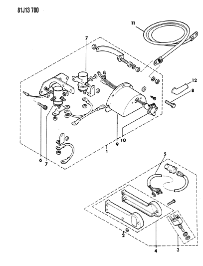 1986 Jeep Grand Wagoneer Winch Controls Diagram 1